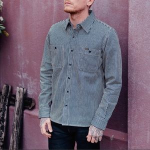 Iron Heart Denim hickory work shirt IHSH-274-IND